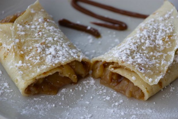 Receta blini de manzana y canela