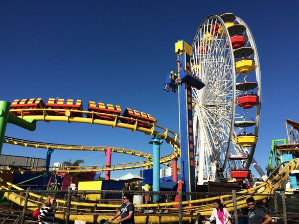 Los-Angeles-Santa-Monica-Pier-Montaña-rusa