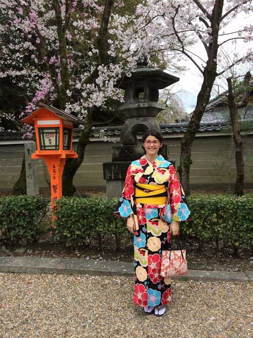 alquilar un kimono en Kyoto Diario de a bordo