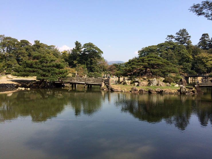 Jardin Castillo Hikone Japon
