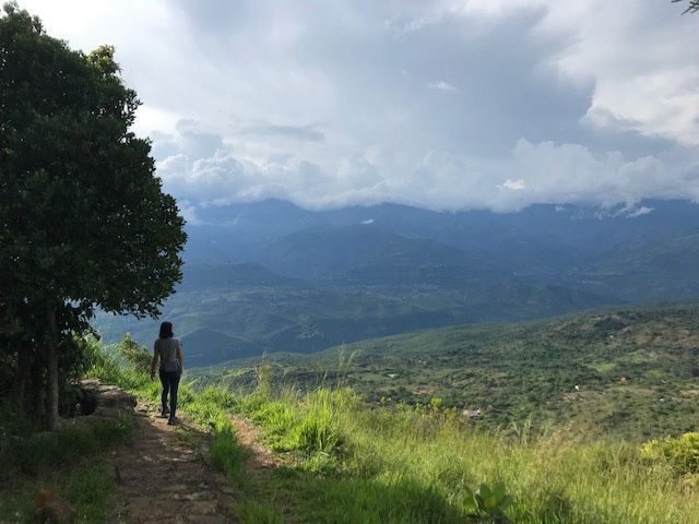 Vistas del valle del rio Suarez desde Barichara